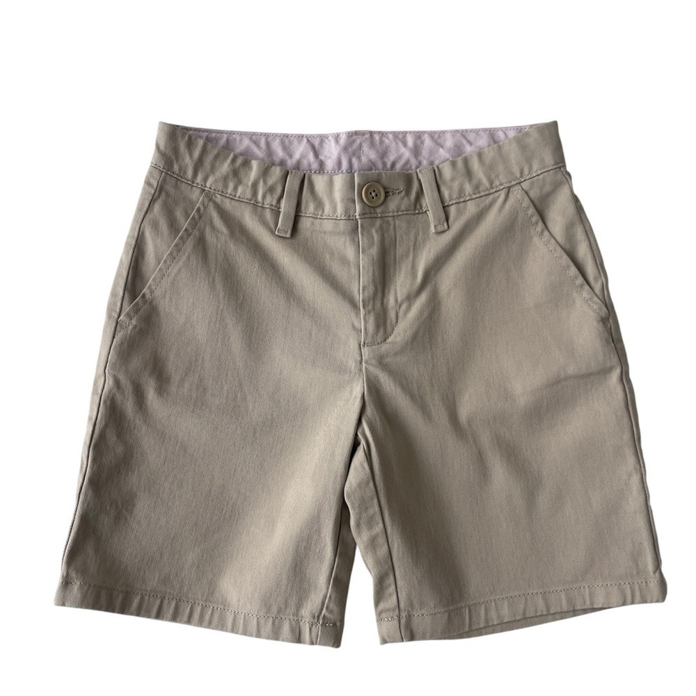 Gap Kids Khaki Twill Shorts Girls Size 12 Slim 5" Inseam Adjustable Waist New